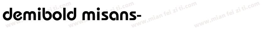 demibold misans字体转换
